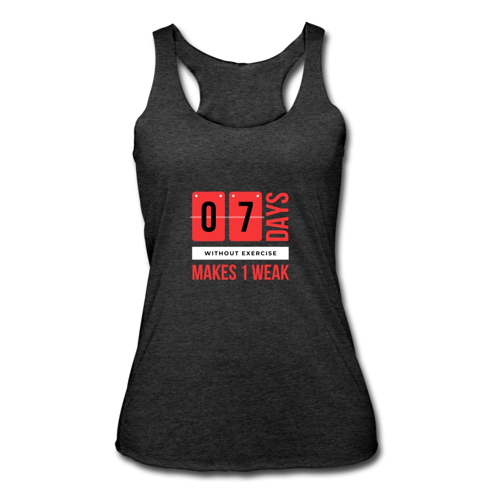 Women’s Tri-Blend Racerback Tank - heather black