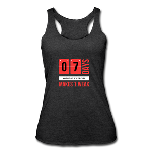 Women’s Tri-Blend Racerback Tank - heather black