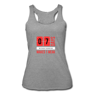 Women’s Tri-Blend Racerback Tank - heather gray