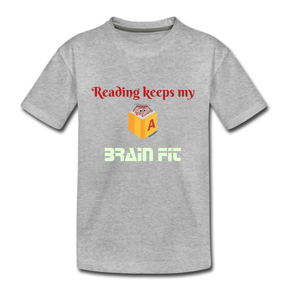 Kids' Premium Reading T-Shirt - heather gray