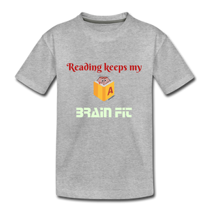 Kids' Premium Reading T-Shirt - heather gray