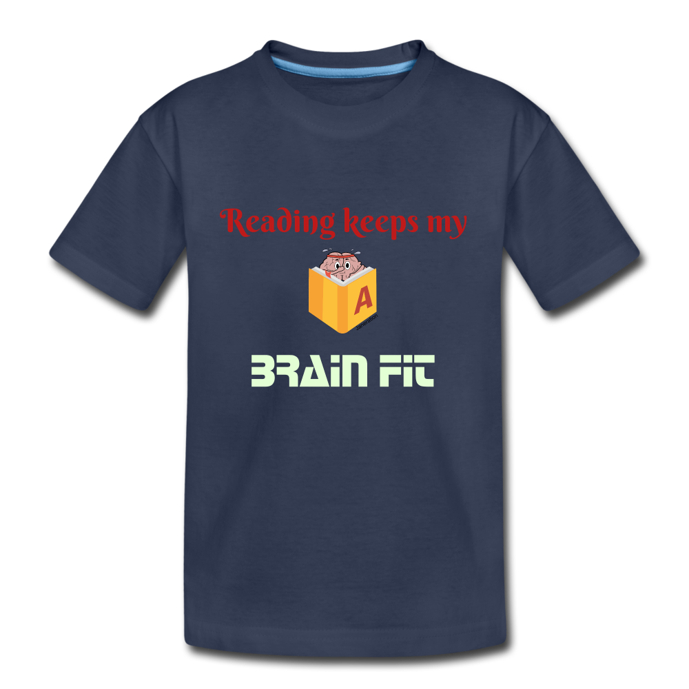 Kids' Premium Reading T-Shirt - navy