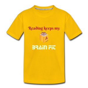 Kids' Premium Reading T-Shirt - sun yellow