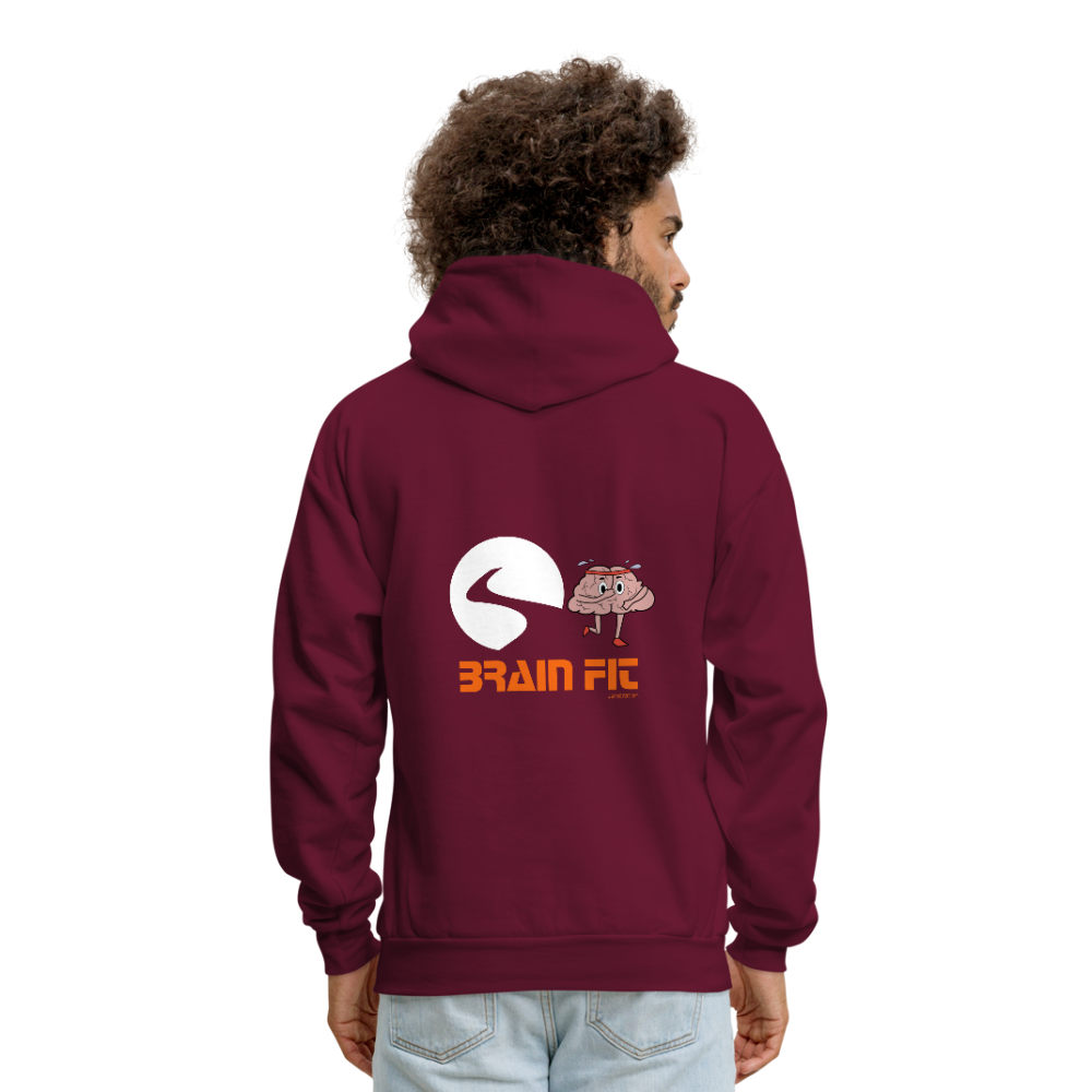 Men's Graphic Hoodie - burgundy