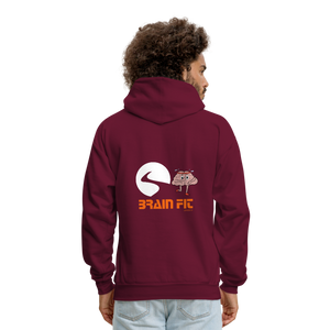 Men's Graphic Hoodie - burgundy