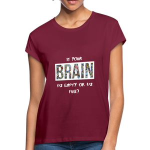 Women's Relaxed Fit T-Shirt - burgundy