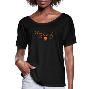 Women’s Flowy T-Shirt - black