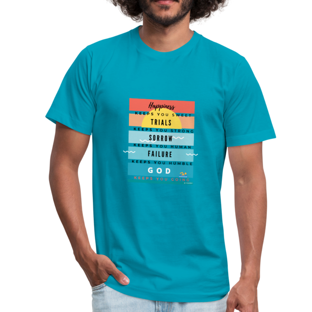 Unisex Jersey T-Shirt by Bella + Canvas - turquoise