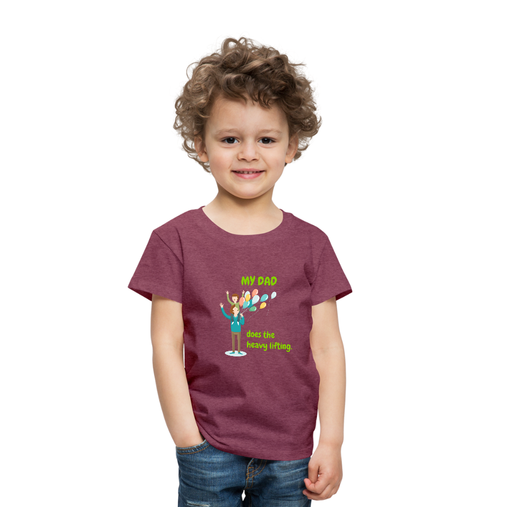 Premium T-Shirt for Toddlers - heather burgundy