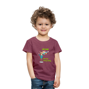 Premium T-Shirt for Toddlers - heather burgundy