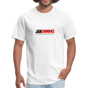 Jandouglas Learning Branded T-Shirt for Men - white