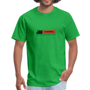 Jandouglas Learning Branded T-Shirt for Men - bright green