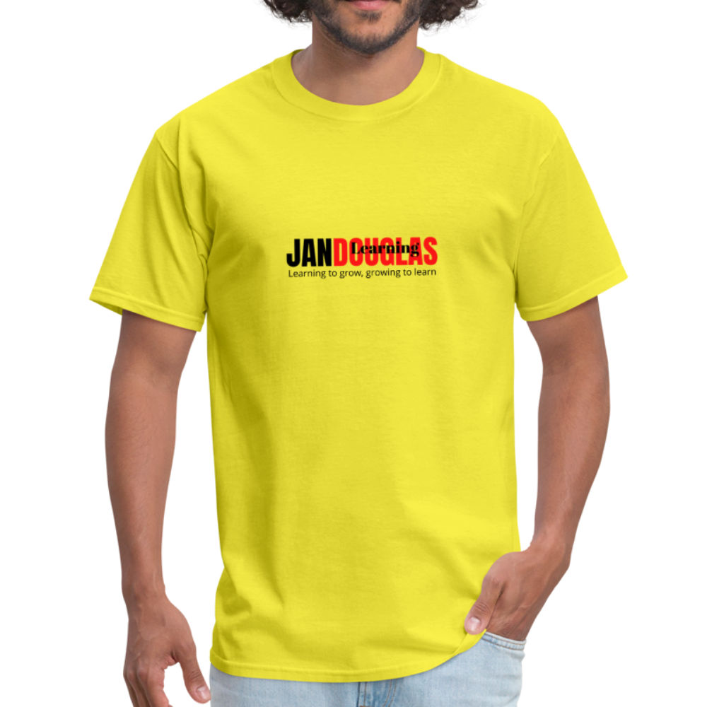 Jandouglas Learning Branded T-Shirt for Men - yellow