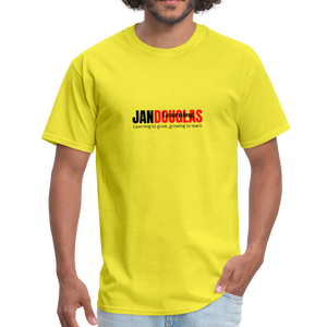 Jandouglas Learning Branded T-Shirt for Men - yellow