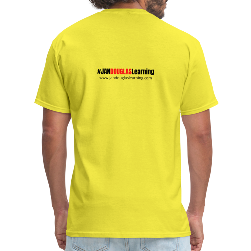 Jandouglas Learning Branded T-Shirt for Men - yellow