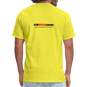 Jandouglas Learning Branded T-Shirt for Men - yellow