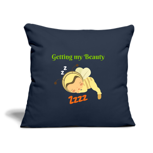 Reading Throw Pillow Cover - navy