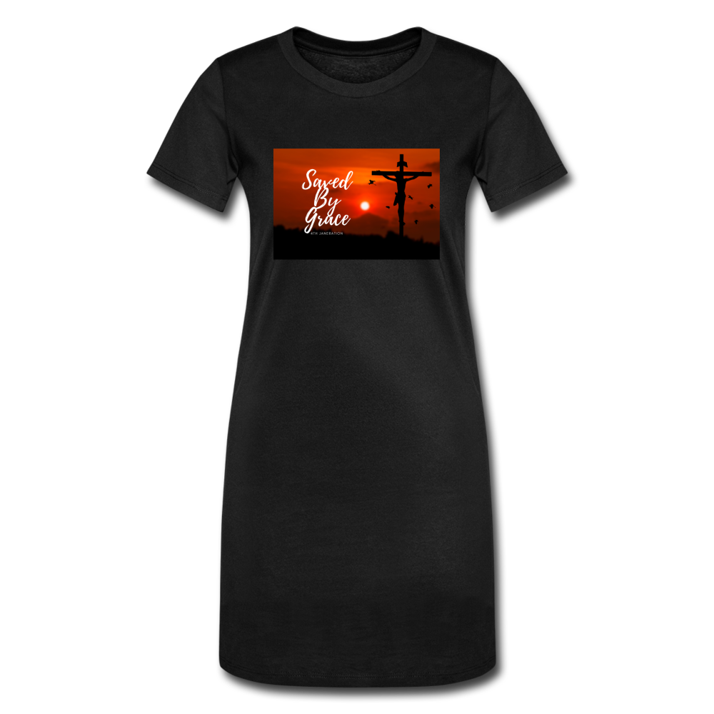 Women's T-Shirt Dress - black