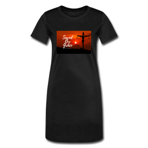 Women's T-Shirt Dress - black