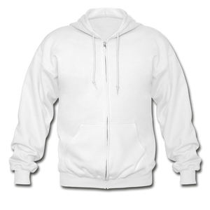 Gildan Heavy Blend Adult Zip Hoodie - white