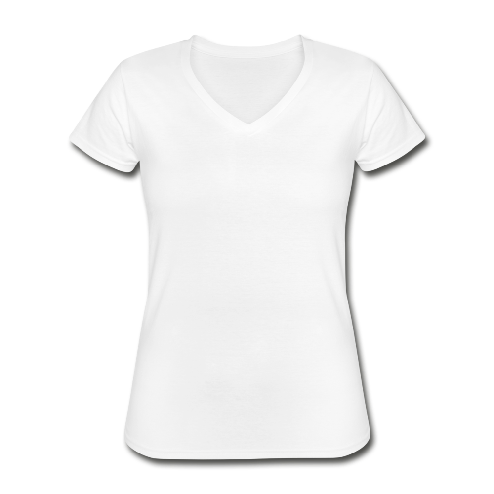 Women's V-Neck T-Shirt - white