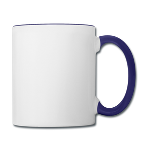 Contrast Coffee Mug - white/cobalt blue