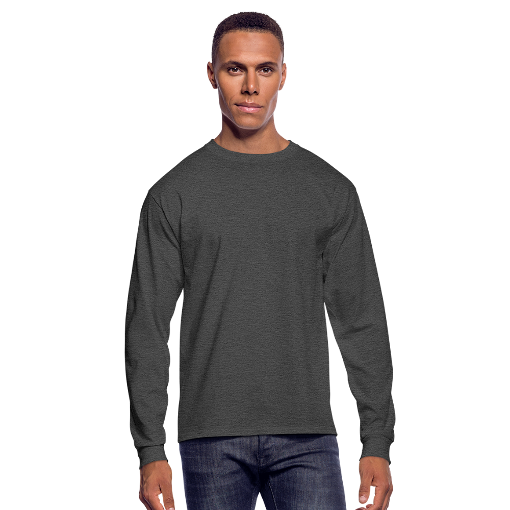 Men's Long Sleeve T-Shirt - heather black