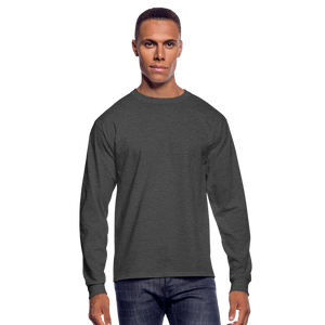 Men's Long Sleeve T-Shirt - heather black