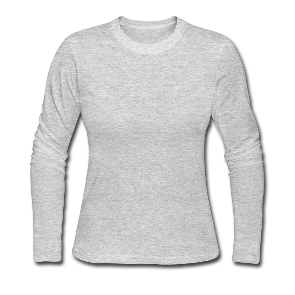 Women's Long Sleeve Jersey T-Shirt - gray