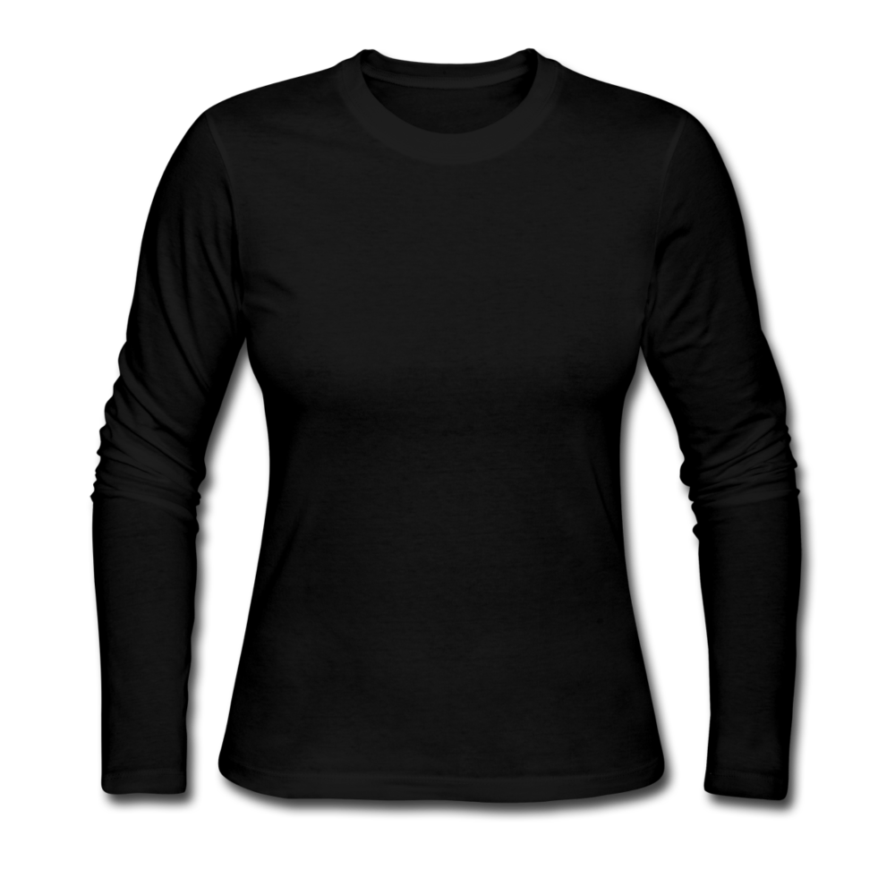 Women's Long Sleeve Jersey T-Shirt - black